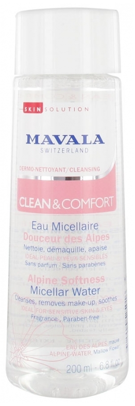 Mavala Clean & Comfort - Sanftes Alpen Mizellarwasser 200 ml